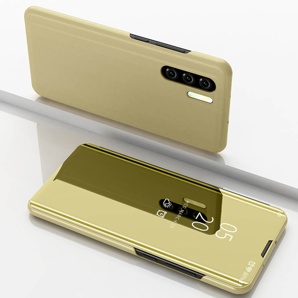 Huawei Mate 20 Lite Smart Cover Einstellungen For Huawei P30 Pro Lite Mate 20 P20 Pro Smart View Mirror Flip Stand